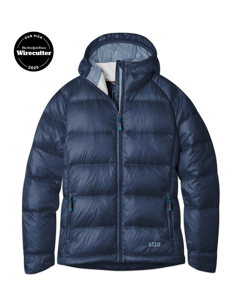 Stio Hometown Down Hooded Jacket Women's Small Mountain Shadow 3