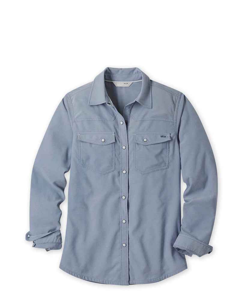 Stio Eddy Shirt Long Sleeve Hot Sauce Gingham Size XS 2
