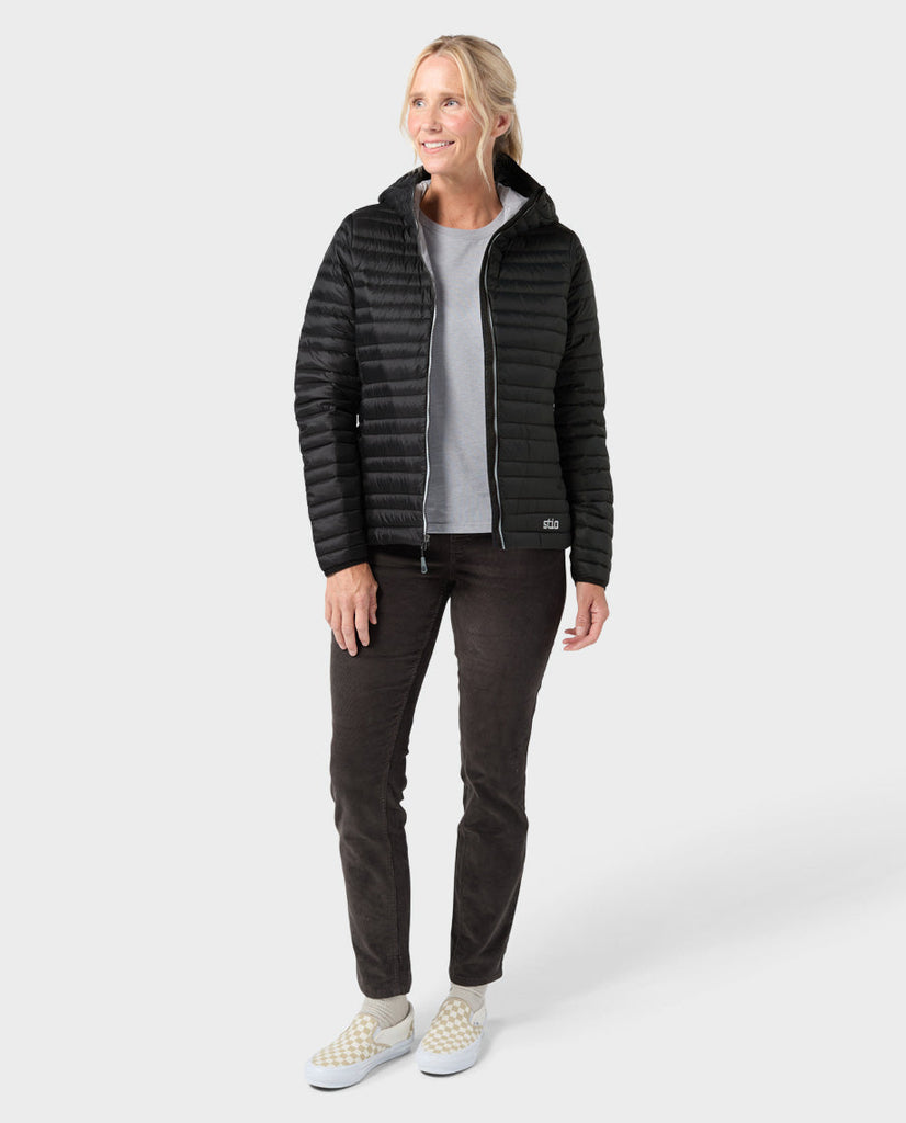 Stio Pinion Down Hooded Jacket Women's Mountain Shadow Extra Small 4
