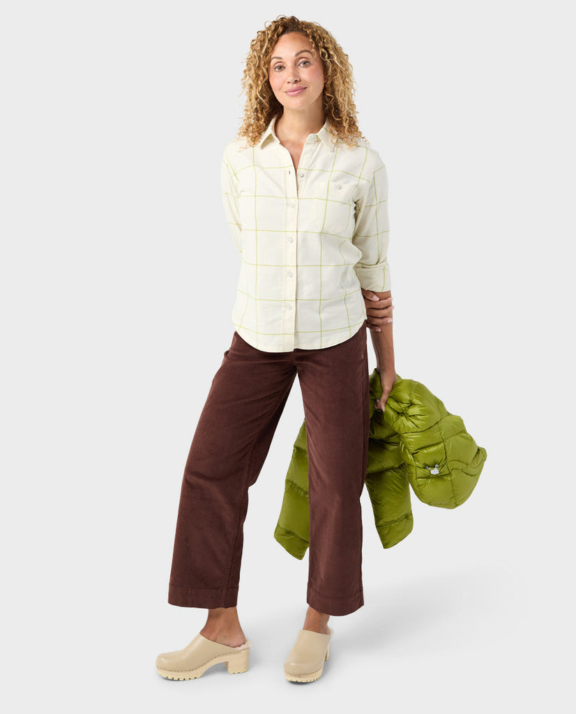 Stio Miter Stretch Flannel Shirt Women's Picnic Large 4