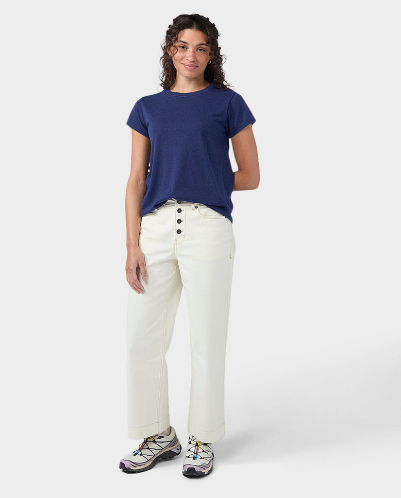 Stio Divide Tee Shirt Short Sleeve Ember Heather XL 4