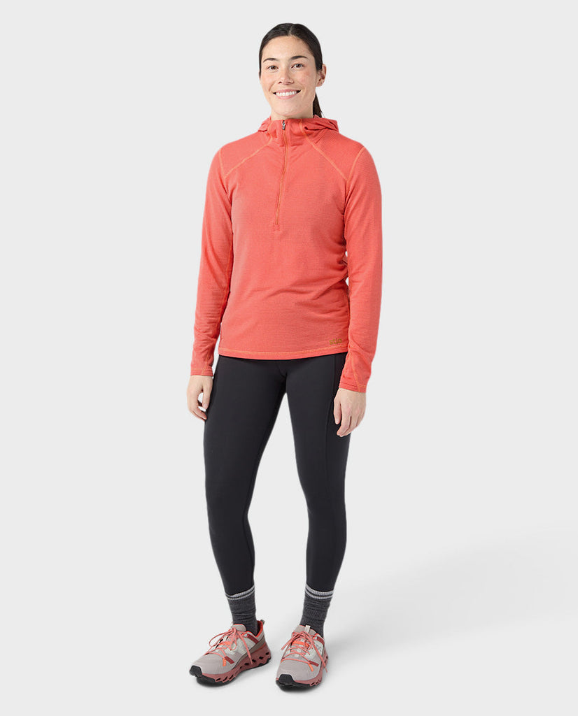Stio Sweat à capuche mi-zip Trax Power Grid Femme 4