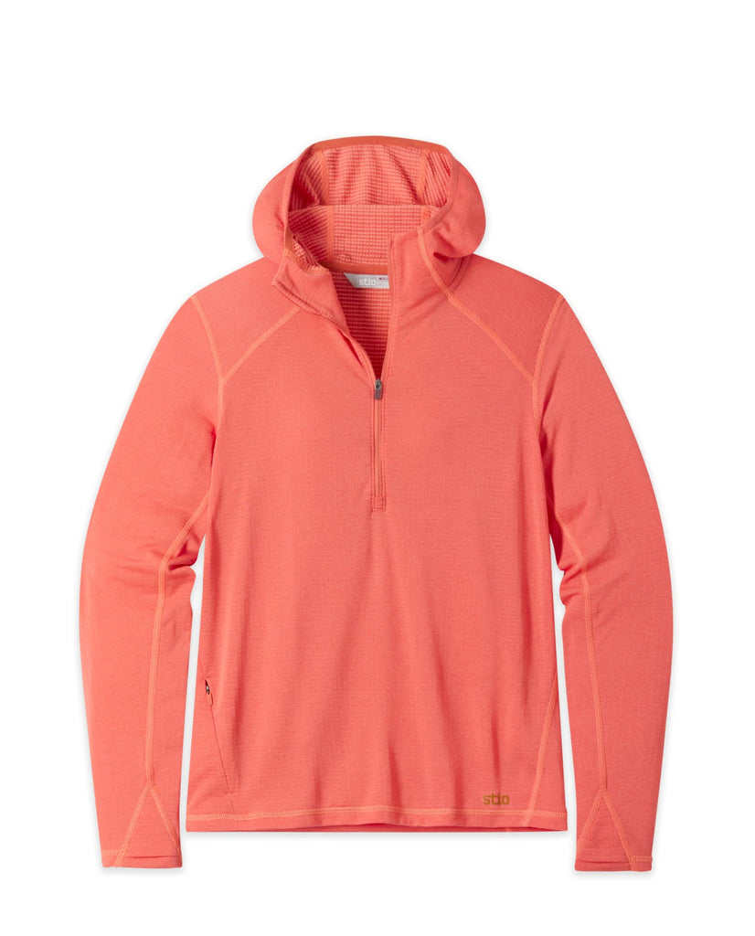 Stio Sweat à capuche mi-zip Trax Power Grid Femme 2