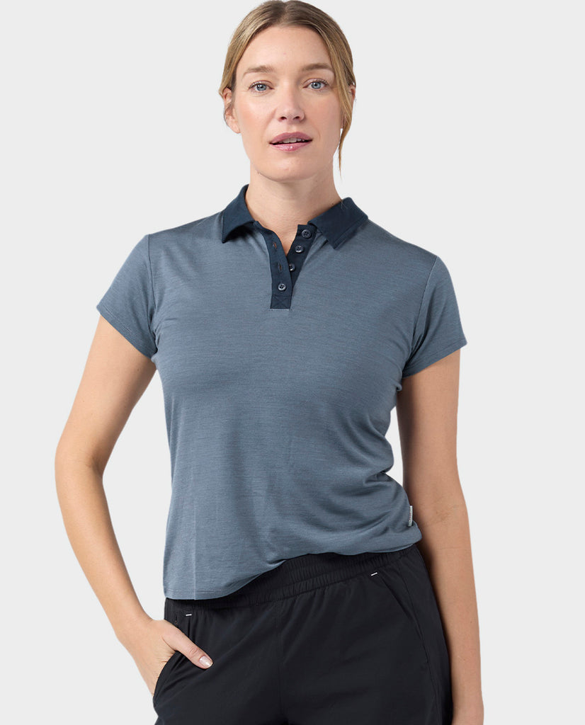 Women's Alpin Lightweight Merino Polo SS