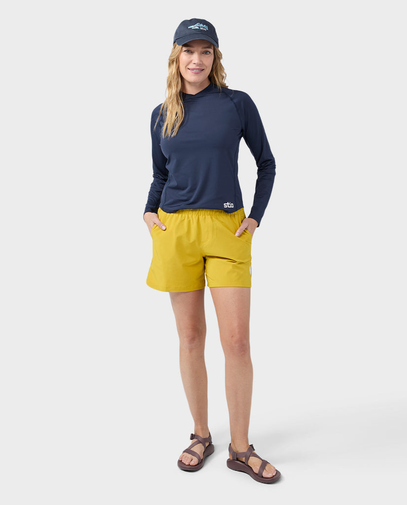 Stio Hylas Crew Long Sleeve Top Luminous Extra Large 4