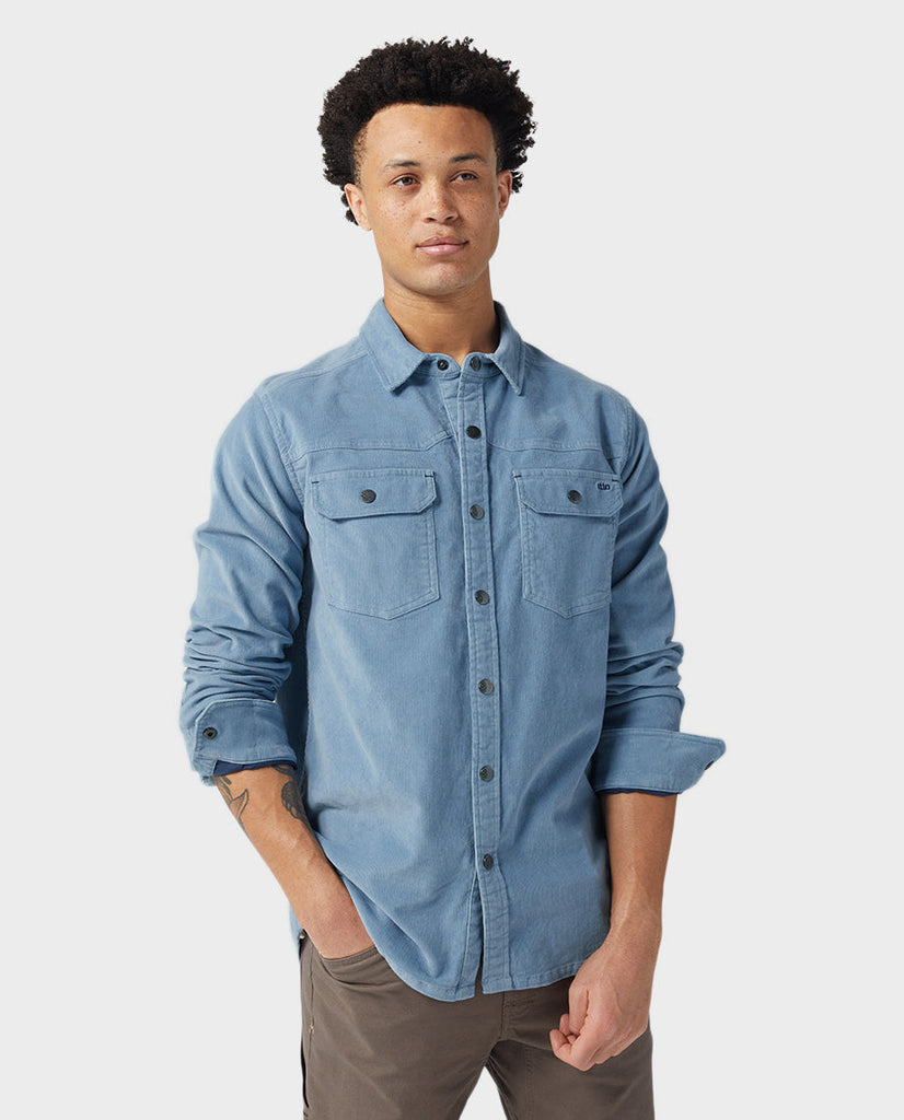 Stio Saratoga Cord Shirt Men's Lodge Beam Medium 4