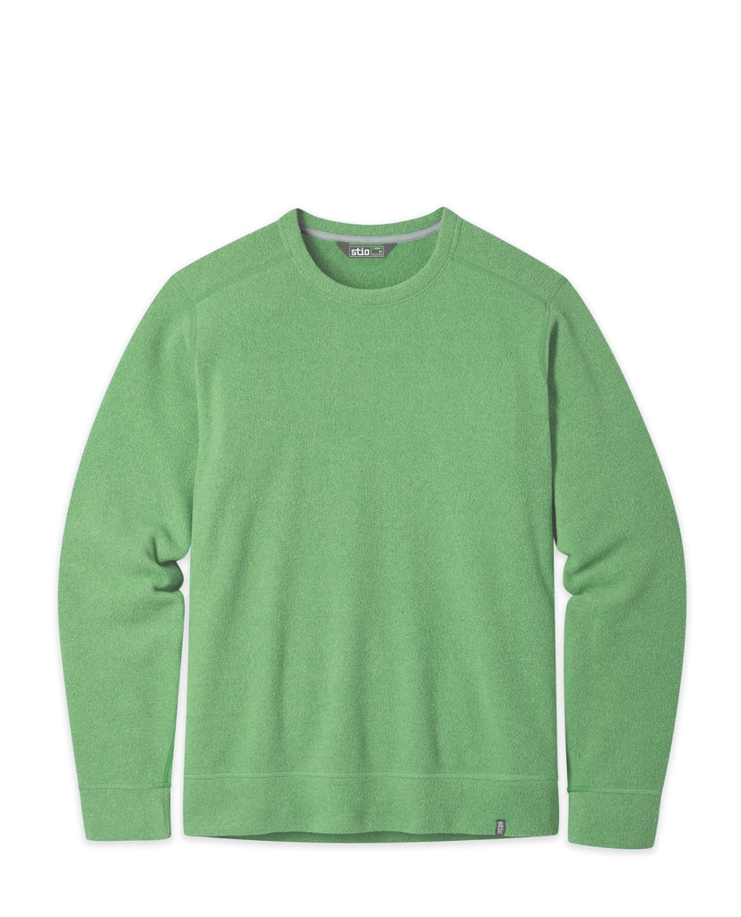 Stio Turpin Fleece Crew Top Men's Medium Powder Fox Heather 2