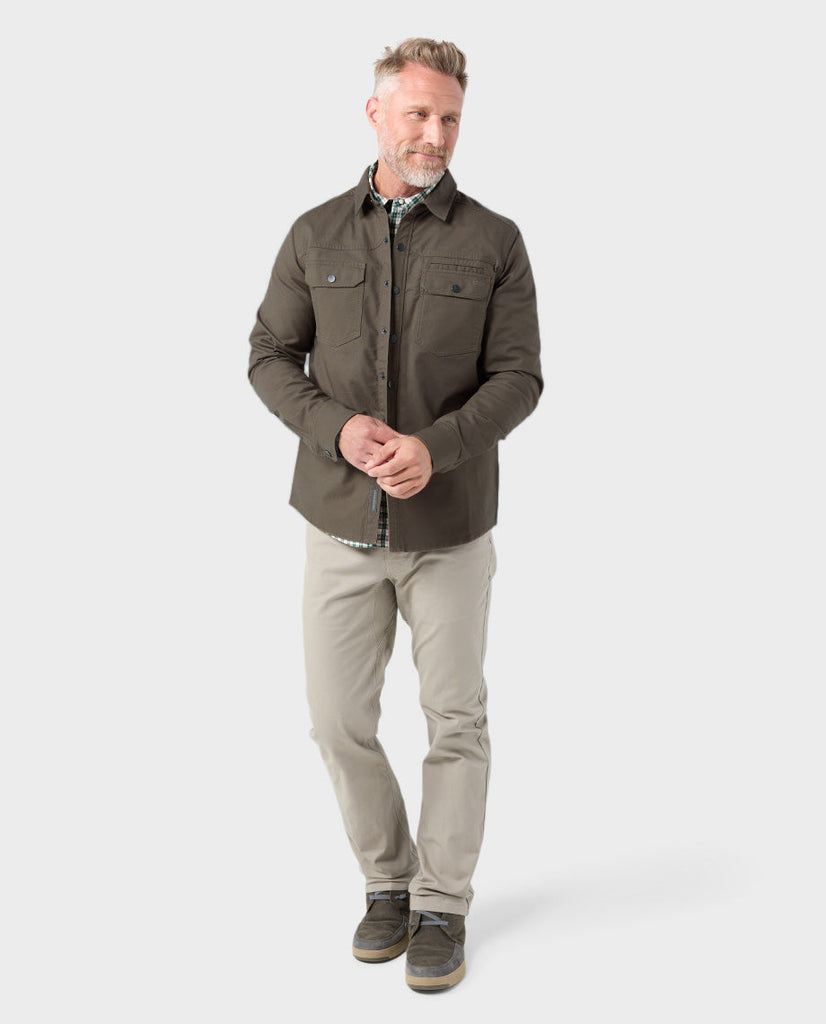 Stio Saratoga Canvas Shirt Men's Deep Shade Large 4