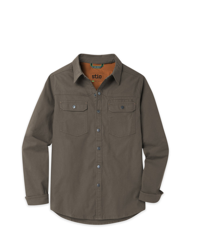 Stio Saratoga Canvas Shirt Men's Deep Shade Large 2
