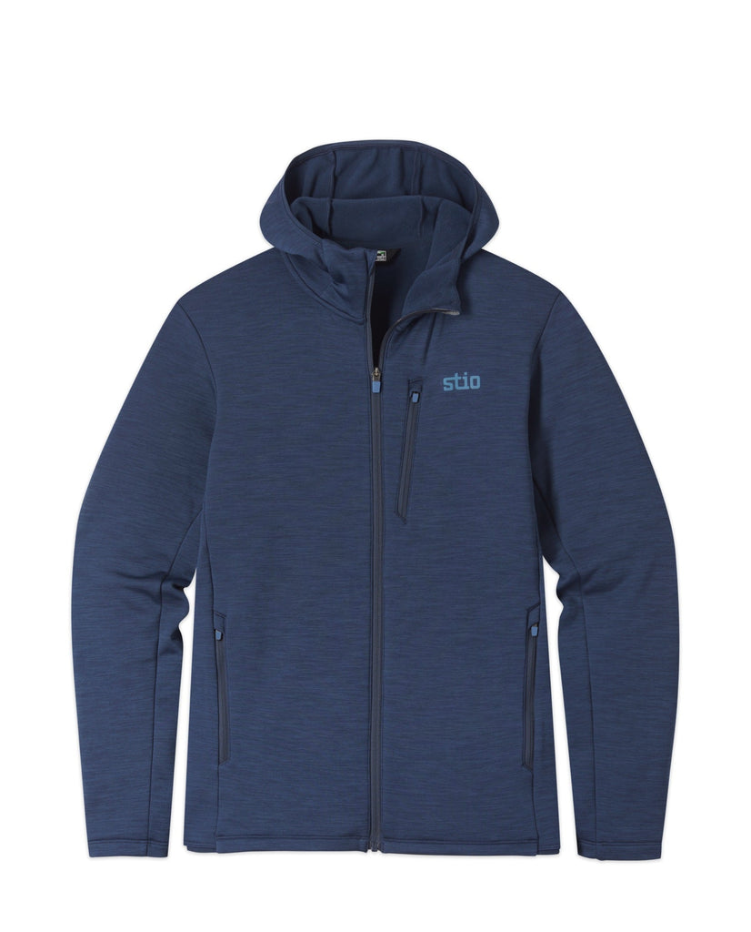 Stio Men's Glide Power Stretch Full Zip Hoodie Abyss Heather Size XX-Large 2
