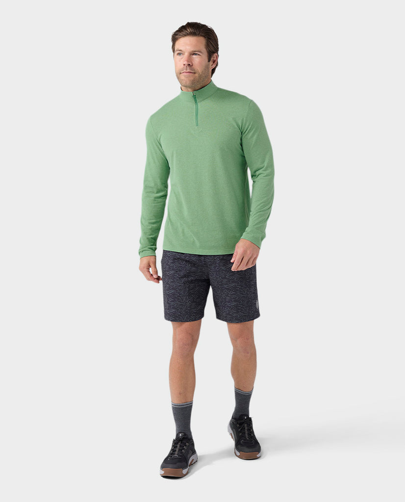 Stio Men's Divide Half Zip Top Mountain Shadow Heather Small 4
