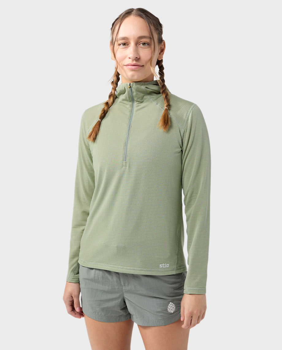 Women's Trax Power Grid Half Zip Hoodie