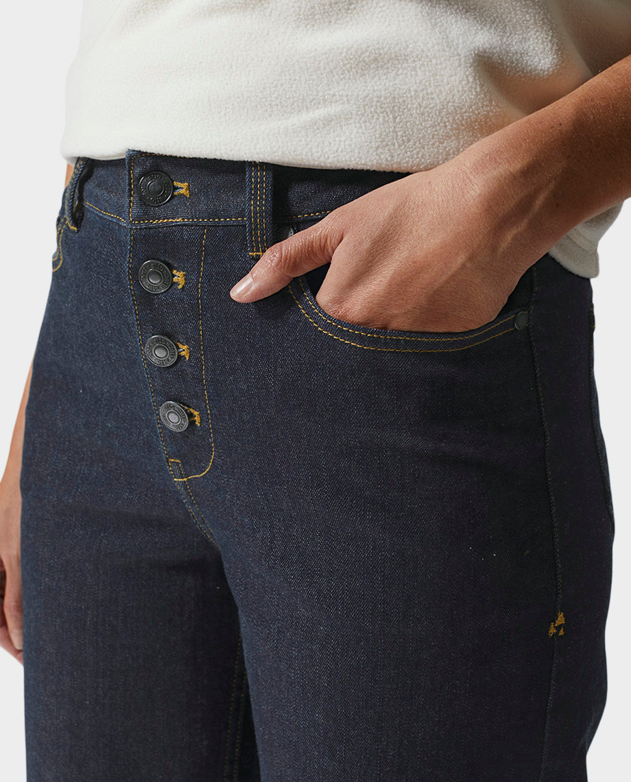 Women's Rivet Wide Leg Jean