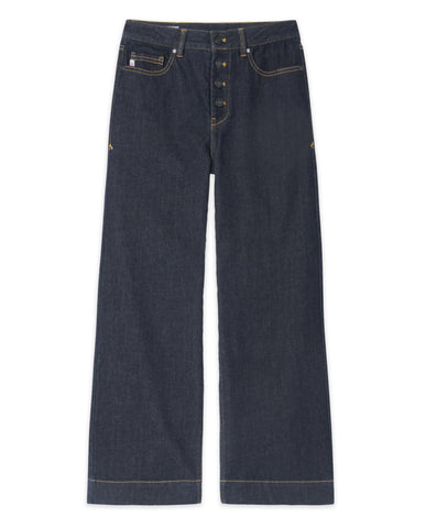 Women's Rivet Wide Leg Jean