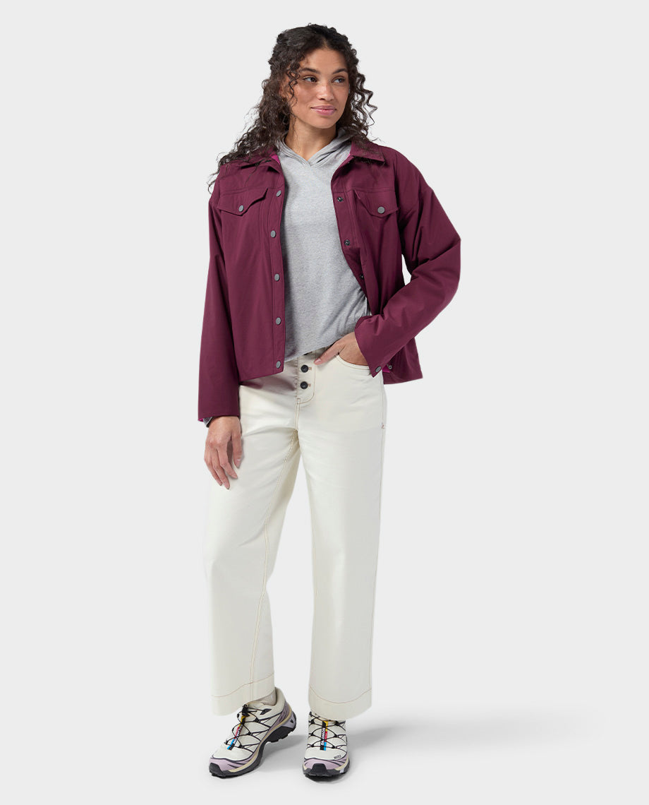 Snap-on 2WAYストライプ オーバーオール XL半袖長袖 Women's Overstory Insulated Snap Shirt