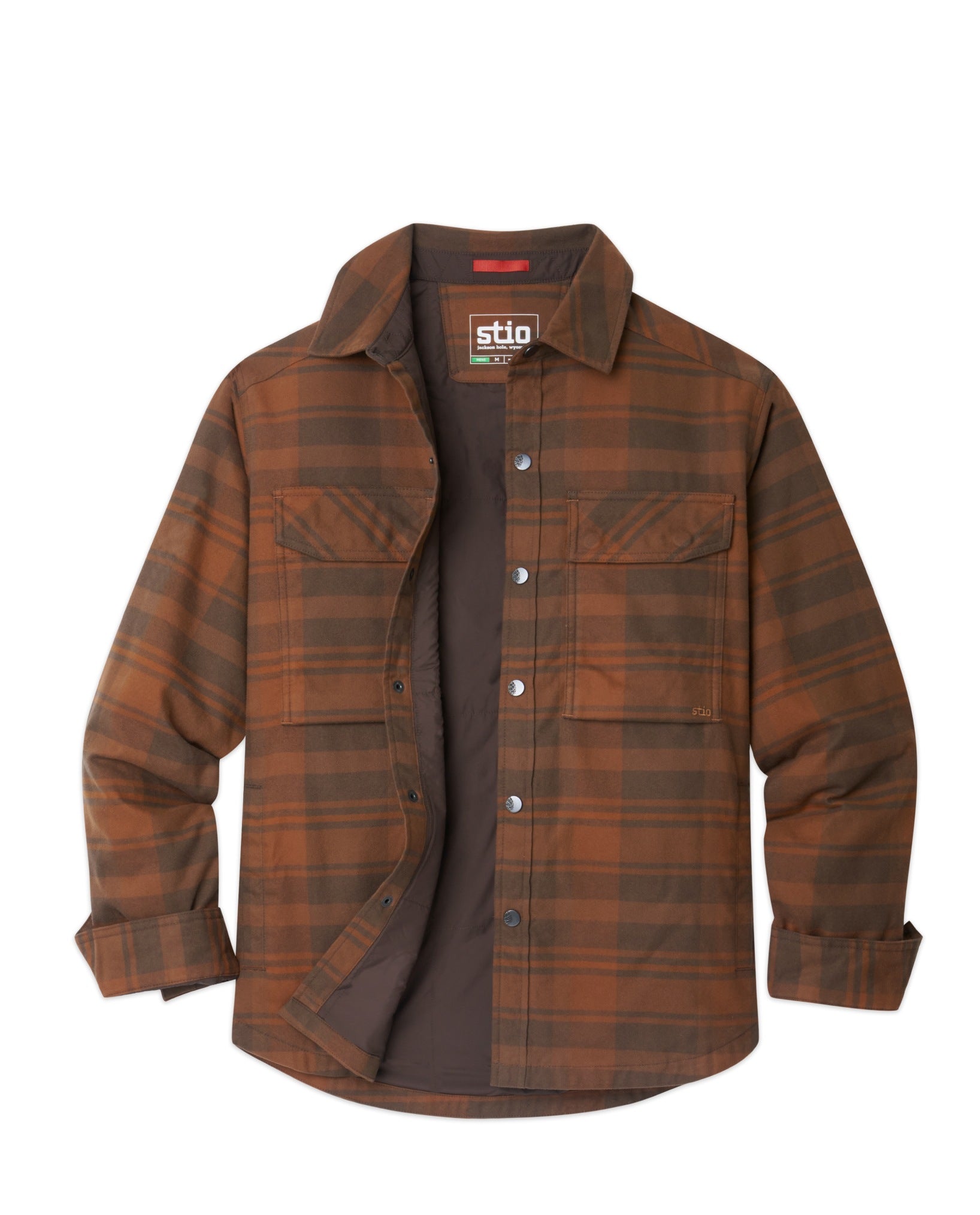 Stio Men's Buckhorn Insulated Snap Shirt, Peppercorn Plaid / XL Stio Men's Buckhorn Insulated Snap Shirt, Peppercorn Plaid / XL