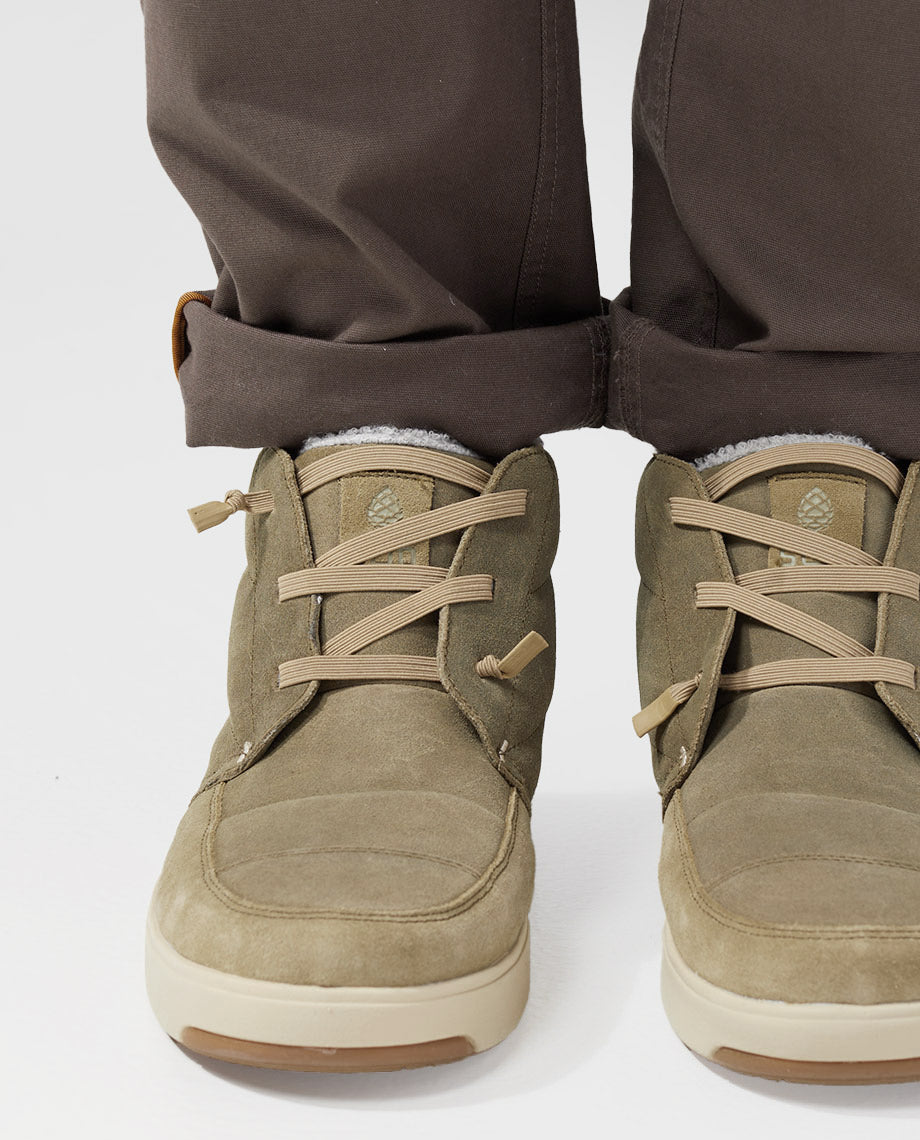 Stio Mens Colter Boot Size 8 Beige Oat Suede Ankle Pull On Winter Shoes Boots‎ Stio Colter Mid Boot – Geartrade.com main image 4
