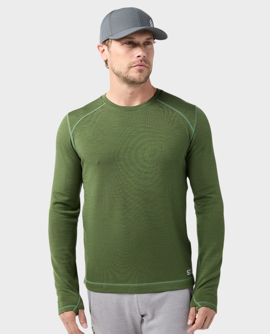 Men's Basis PeakWool Midweight Crew LS