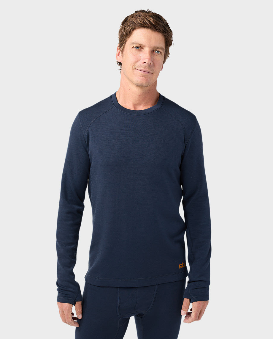 Men's Basis PeakWool Midweight Crew LS