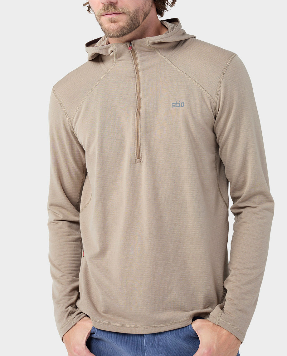 Men's Trax Power Grid Half Zip Hoodie