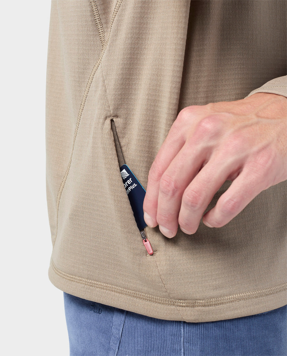 Men's Trax Power Grid Half Zip Hoodie