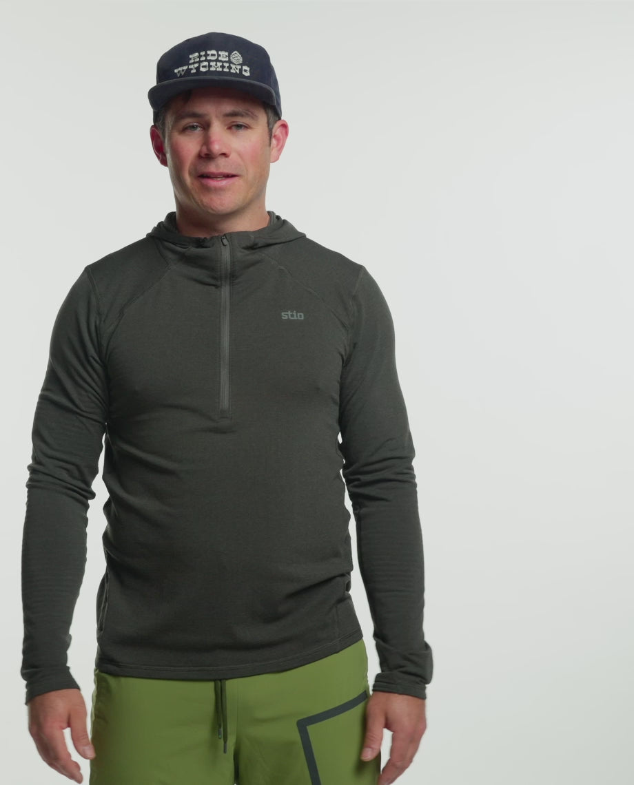 Men's Trax Power Grid Half Zip Hoodie